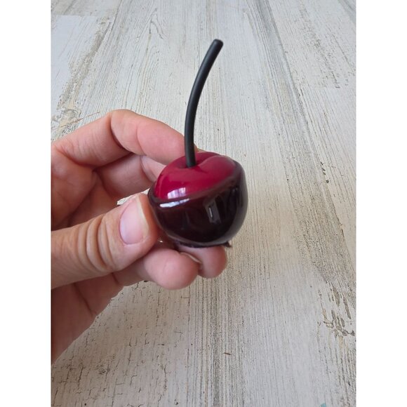 hulet vintage Realistic chocolate covered cherry figurine statue signed - Picture 2 of 7